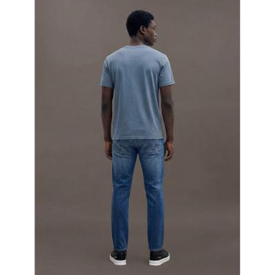 Camiseta Manga Curta Calvin Klein Jeans Masculino Logo Ckj Pigmento - Marinho