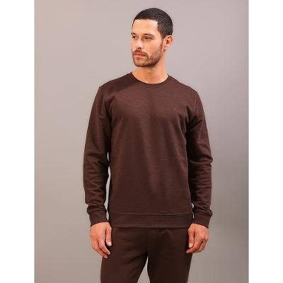 Casaco de Moletom Cks Masculino Calvin Klein Bordado - Cafe