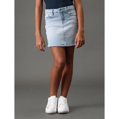 Saia Jeans 5 Pockets Delavé - Azul Claro