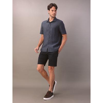 Camisa Masculina Cannes Linen Calvin Klein Jeans - Azul Marinho