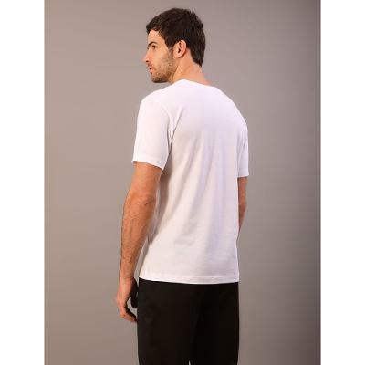 Camiseta Masculina Básica em Meia Malha Calvin Klein - Branco