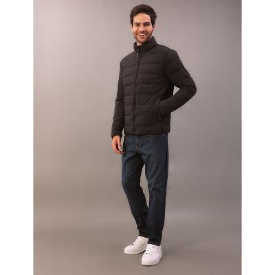 Jaqueta Masculina Matelasse Calvin Klein Com Ziper - Chumbo