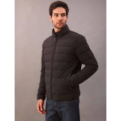 Jaqueta Masculina Matelasse Calvin Klein Com Zíper - Chumbo