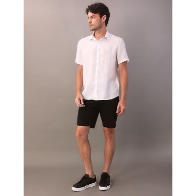 Camisa Masculina Cannes Linen Calvin Klein Jeans - Branco