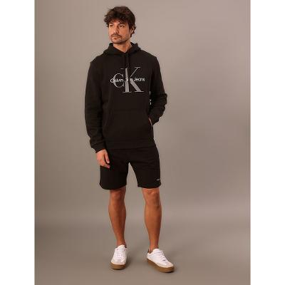 Bermuda Masculina Moletom Re Issue Calvin Klein Jeans - Preto