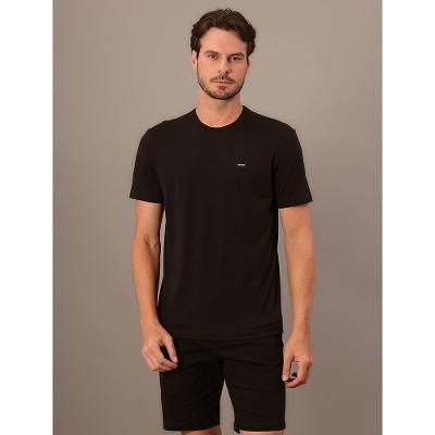 Camiseta Mc Ck Masc Algodão Egípcio - Preto
