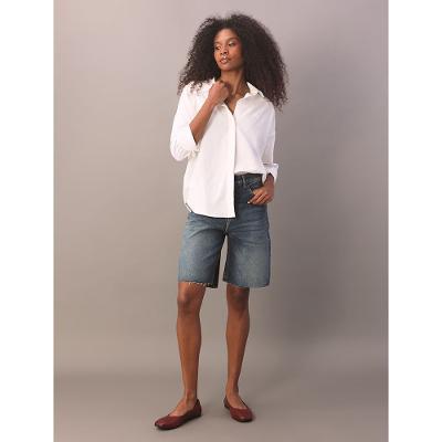 Camisa Manga Longa Calvin Klein Jeans Feminino Linho Misto - Off White