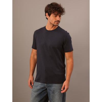 Camiseta Manga Curta Calvin Klein Jeans Masculino Pima - Marinho