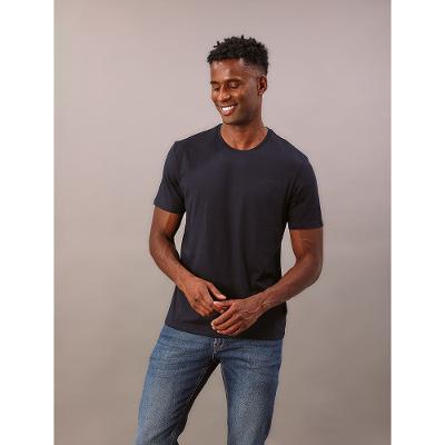 Camiseta Masculina Gola Careca Solid Liquid - Marinho