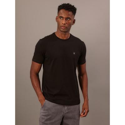Camiseta Manga Curta Calvin Klein Jeans Masculino Patch - Preto