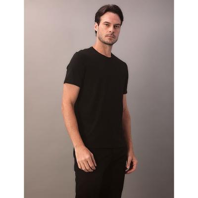 Camiseta Masculina Gola Careca Solid Liquid - Preto