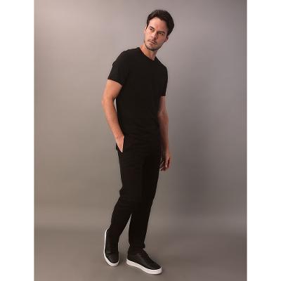 Camiseta Masculina Gola Careca Solid Liquid - Preto