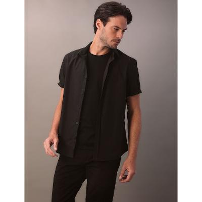 Camiseta Masculina Gola Careca Solid Liquid - Preto