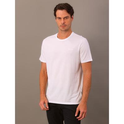 Camiseta Masculina Gola Careca Solid Liquid - Branco