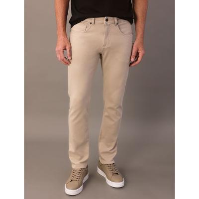 Calça Five Pockets Moletom - Caqui Claro