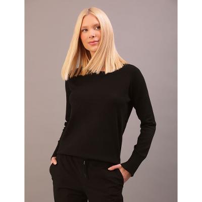 Tricot Feminino Raglan Decote Careca Calvin Klein - Preto