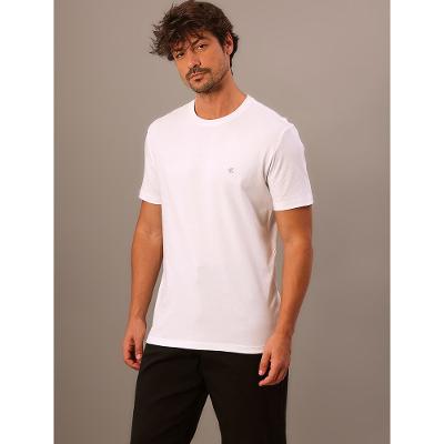 Camiseta Manga Curta Calvin Klein Jeans Masculino Pima - Branco