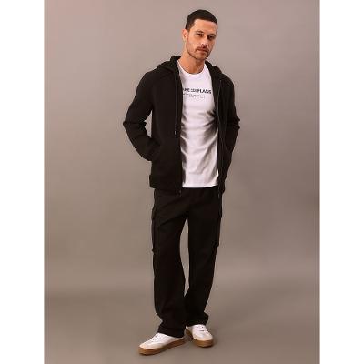 Casaco Masculino Calvin Klein Jeans Dublado Com Capuz Tricô - Preto