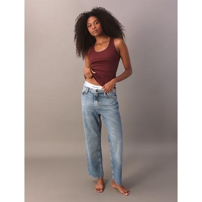 Regata Ribana Nadador Calvin Klein Jeans Feminino - Bordo