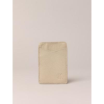 Porta Cartão Calvin Klein Jeans Feminino Case Card - Caqui Claro