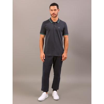 Polo Manga Curta Calvin Klein Jeans Regular Masculino Copa - Marinho