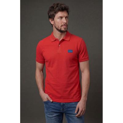 Polo Logo Calvin Klein Jeans - Vermelho