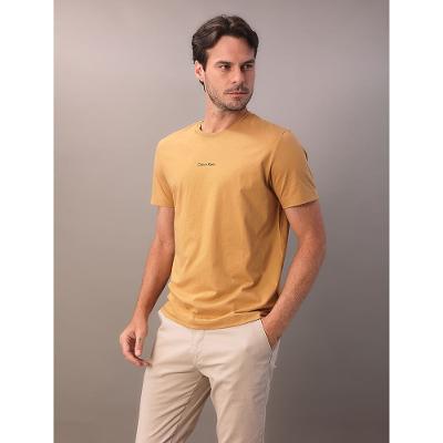 Camiseta Manga Curta Calvin Klein Nano Logo - Havana