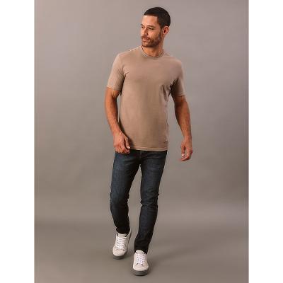 Camiseta Manga Curta Calvin Klein Jeans Masculino Innate Connection - Caqui Medio