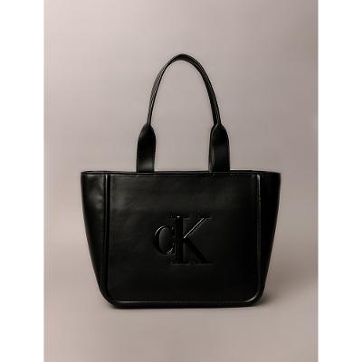 Bolsa Calvin Klein Jeans Feminina Tote Logo Reissue - Preto