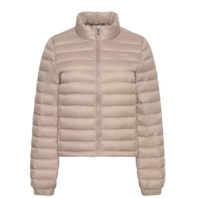 Jaqueta Calvin Klein Feminino Matelassê Ultralight - Areia
