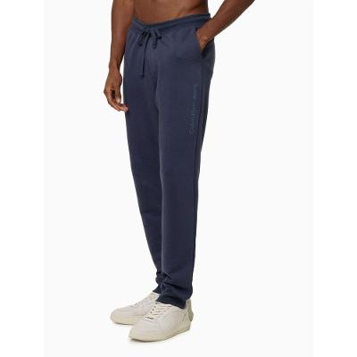 Calça Moletom Masculina Com Bolsos Logo Detalhe Calvin Klein Jeans - Azul Marinho