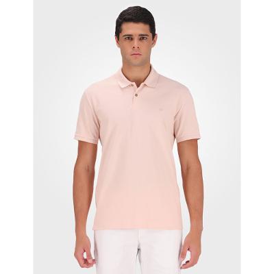 Polo Masculina Básica Sem Friso Calvin Klein - Rosa Claro