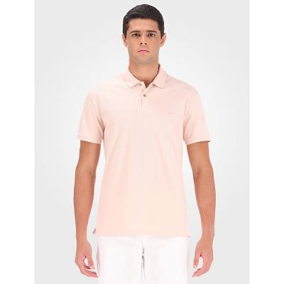 Polo Masculina Básica Slim Sem Friso Calvin Klein - Rosa Claro
