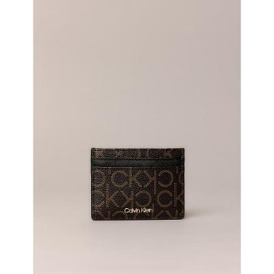 Porta Cartão Calvin Klein Feminina Monograma - Marrom