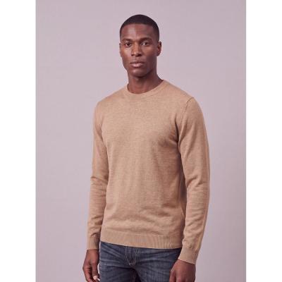Suéter Tricot Masculino Cks Cashmere - Caqui Medio