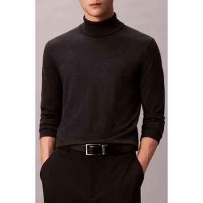 Suéter Gola Alta Merino - Preto