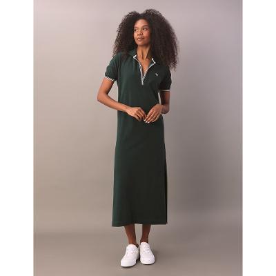 Vestido Calvin Klein Jeans Feminino Polo - Verde Médio