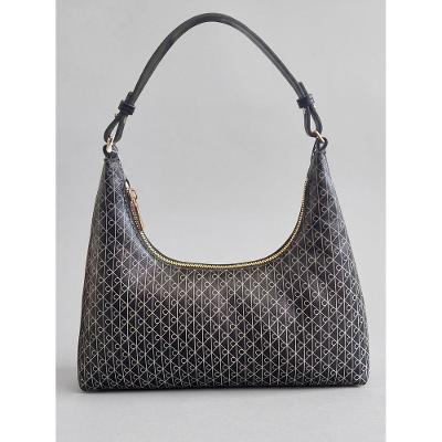 Bolsa Calvin Klein Feminina Shoulder Monograma Aop - Preto