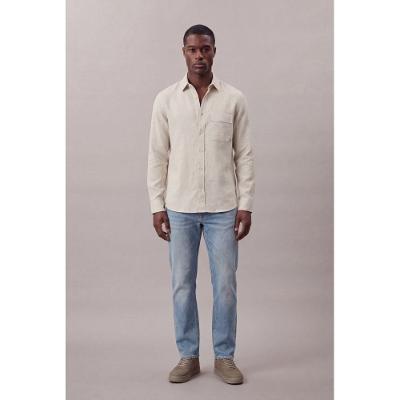 Camisa Ml Oversized Com Bolsos - Areia