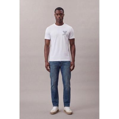 Camiseta Manga Curta Calvin Klein Jeans Masculino Sports Dpt. Costas - Branco