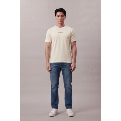 Camiseta Mc Ckj Masc Logo Centralizado - Amarelo Manteiga