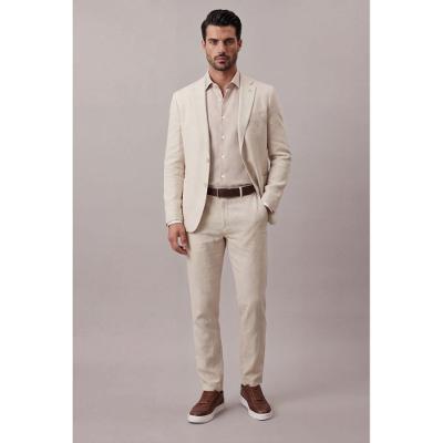 Calça Chino Com Pregas - Areia