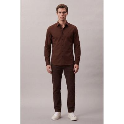 Calça Color Slim 5 Pockets - Marrom