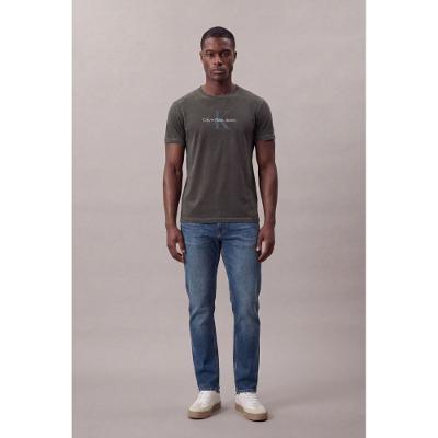 Camiseta Mc Ckj Masc Re Issue Stone - Chumbo