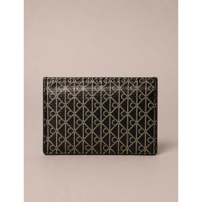 Carteira Calvin Klein Feminina Monograma Aop - Preto