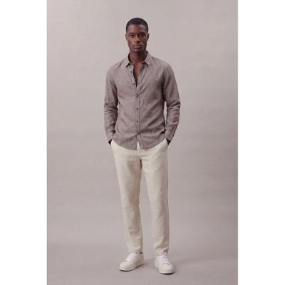 Calça Calvin Klein Jeans Linen - Areia