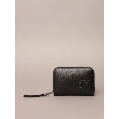 Carteira Pequena Ckj Queima Ck - Preto