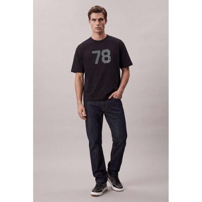 Camiseta Mc Ckj Masc Boxy 78 Stone - Preto