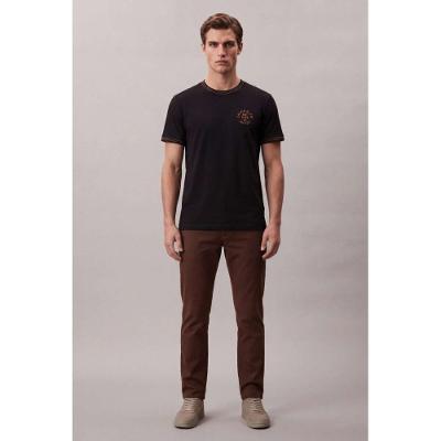 Camiseta Manga Curta Calvin Klein Jeans Masculino Boxy Varsity - Preto