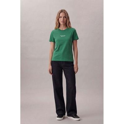 Camiseta Calvin Klein Jeans Feminino Organic New York - Verde